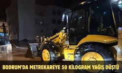 Bodrum'da metrekareye 50 kilogram yağış düştü