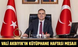Vali Akbıyık’ın Kütüphane Haftası mesajı