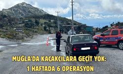 Muğla’da kaçakçılara geçit yok: 1 haftada 6 operasyon