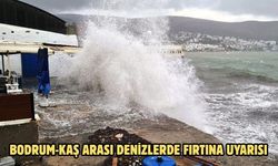 Bodrum-Kaş arası denizlerde fırtına uyarısı