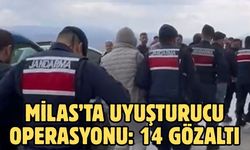 Milas’ta uyuşturucu operasyonu 14 gözaltı