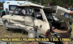 Muğla-Denizli yolunda feci kaza: 1 ölü, 1 yaralı