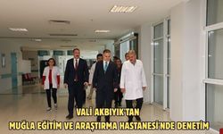 Vali Akbıyık'tan Muğla Eğitim ve Araştırma Hastanesi'nde denetim