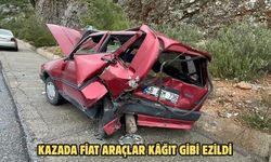 Kazada Fiat araçlar kâğıt gibi ezildi