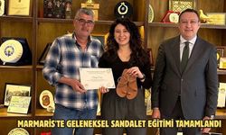 Marmaris'te Geleneksel Sandalet Eğitimi tamamlandı