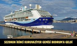 Sezonun ikinci kuruvaziyer gemisi Bodrum'a geldi