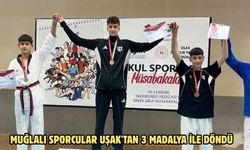 Muğlalı sporcular Uşak'tan 3 madalya ile döndü