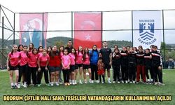 Bodrum Çiftlik Halı Saha Tesisleri vatandaşların kullanımına açıldı