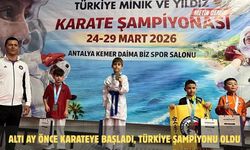 Altı ay önce karateye başladı, Türkiye şampiyonu oldu
