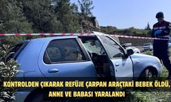 Kontrolden Çıkarak Refüje Çarpan Araçtaki Bebek Öldü, Anne ve Babası Yaralandı