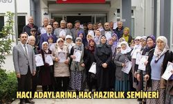 Hacı adaylarına Hac hazırlık semineri