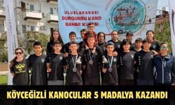 Köyceğizli kanocular 5 madalya kazandı