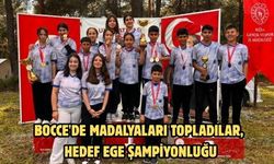 Bocce'de madalyaları topladılar, hedef ege şampiyonluğu