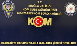 Marmaris'te ruhsatsız silahla yakalanan şüpheli tutuklandı