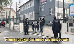 Menteşe'de okul önlerinde güvenlik duvarı