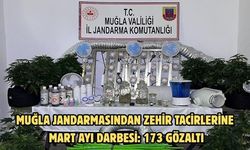 Muğla Jandarmasından zehir tacirlerine mart ayı darbesi: 173 gözaltı