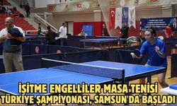 İşitme Engelliler Masa Tenisi Türkiye Şampiyonası, Samsun'da başladı