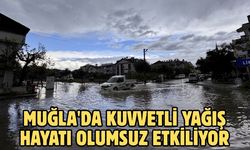 Muğla'da kuvvetli yağış hayatı olumsuz etkiliyor