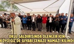 Okul saldırısında ölenler için Köyceğiz'de gıyabi cenaze namazı kılındı