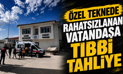 Özel teknede rahatsızlanan vatandaşa tıbbi tahliye