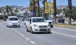 Bodrum'da 25 binden fazla araç çıkış yaptı