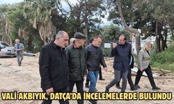 Vali Akbıyık, Datça’da incelemelerde bulundu