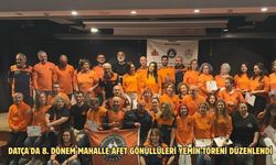 Datça'da 8. Dönem Mahalle Afet Gönüllüleri Yemin Töreni düzenlendi