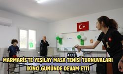 Marmaris'te Yeşilay Masa Tenisi Turnuvaları ikinci gününde devam etti