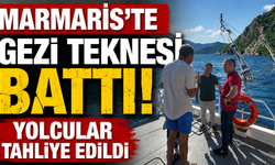Marmaris'te gezi teknesi battı, yolcular tahliye edildi