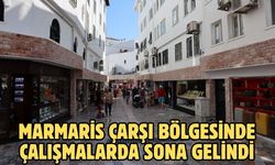 Marmaris çarşı bölgesinde çalışmalarda sona gelindi