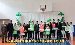 Marmaris'te masa tenisi turnuvası başladı