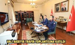 Vali Akbıyık trafik toplantısına katıldı