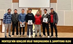 Menteşe'nin gençleri bilgi yarışmasında il şampiyonu oldu