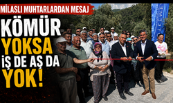 Milaslı muhtarlardan mesaj Kömür yoksa iş de aş da yok