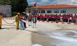 Muğla'da öğrencilere orman yangını tatbikatı yapıldı