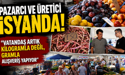 Pazarcı ve üretici isyanda: “Vatandaş artık kilogramla değil, gramla alışveriş yapıyor”