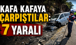 Kafa kafaya çarpıştılar: 7 yaralı