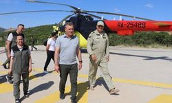 Yatağan'da konuşlu yangın söndürme helikopteri hizmete başladı