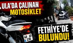Ula'da çalınan motosiklet Fethiye'de bulundu