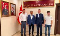Uçak'tan Bodrum Kaymakamı Sırmalı ve İlçe Milli Eğitim Müdürü'ne ziyaret