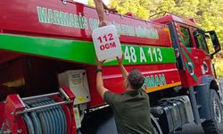 Marmaris'te kritik noktalara ilk müdahale için su bidonu