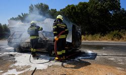 Muğla'da otomobilde çıkan yangın söndürüldü