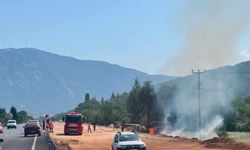 Menteşe’de otluk alanda çıkan yangın söndürüldü