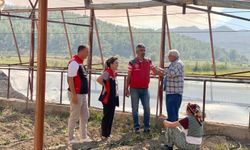 Seydikemer'de yangından etkilenen üreticiler yalnız bırakılmıyor
