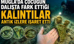 Muğla'da çocuğun dalışta fark ettiği kalıntılar antik izlere işaret etti