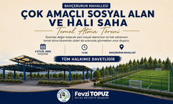 MİLAS BELEDİYESİ’NDEN BAHÇEBURUN’A ÇOK AMAÇLI SOSYAL ALAN VE HALI SAHA