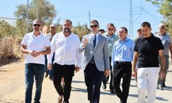 Başkan Mandalinci Çamlık’ta incelemelerde bulundu