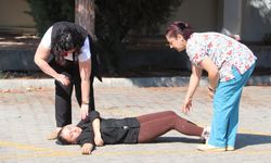 Fethiye Devlet Hastanesi’nde deprem tatbikatı gerçeğini aratmadı