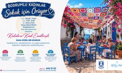 Bodrum'un sokakları, kadınların el emeğiyle renkleniyor