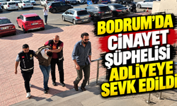Bodrum'da cinayet şüphelisi adliyeye sevk edildi